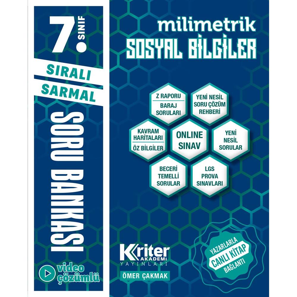 7.SINIF MİLİMETRİK SOSYAL BİLGİLER SORU BANKASI