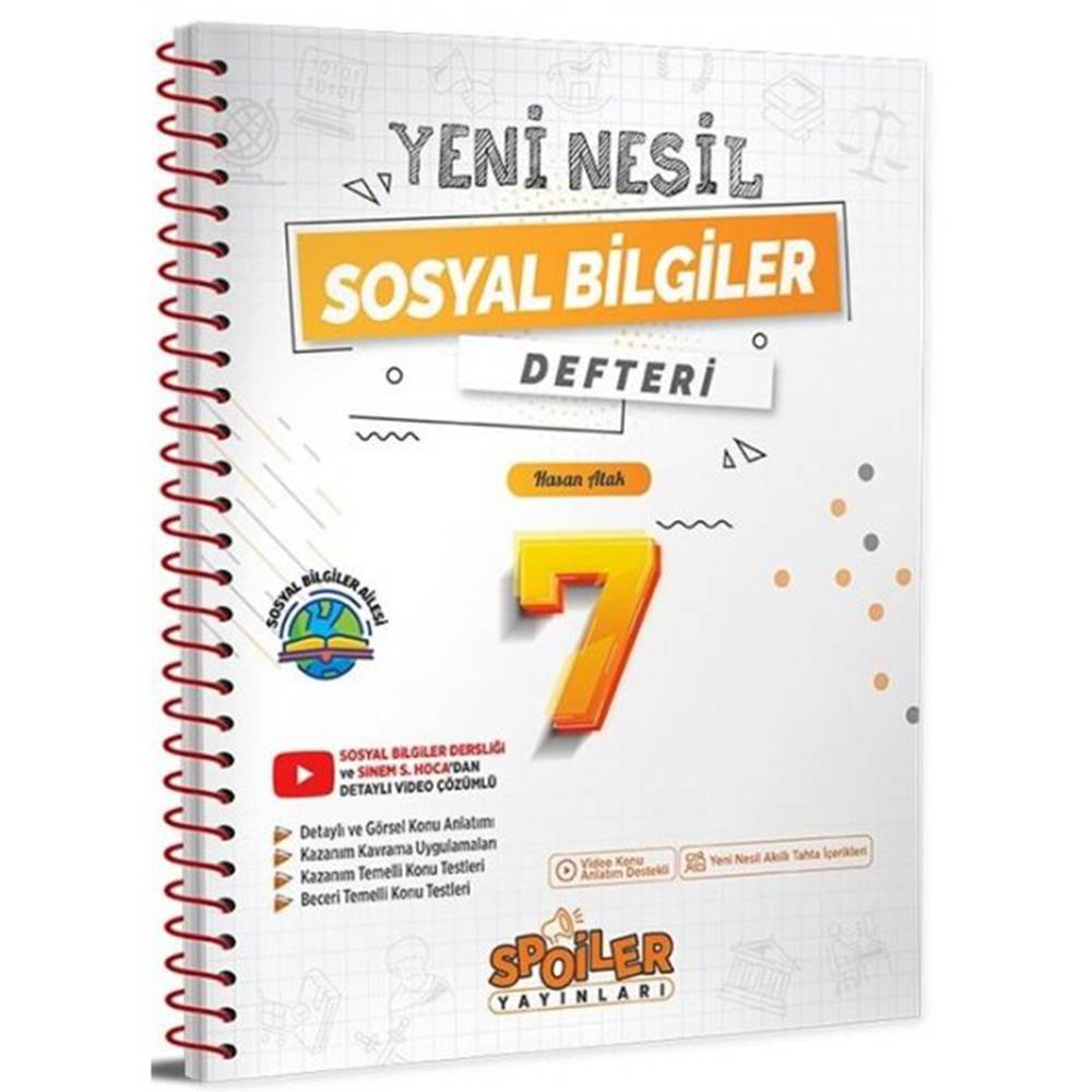 7.SINIF YENI NESIL SOSYAL BILGILER DEFTERI