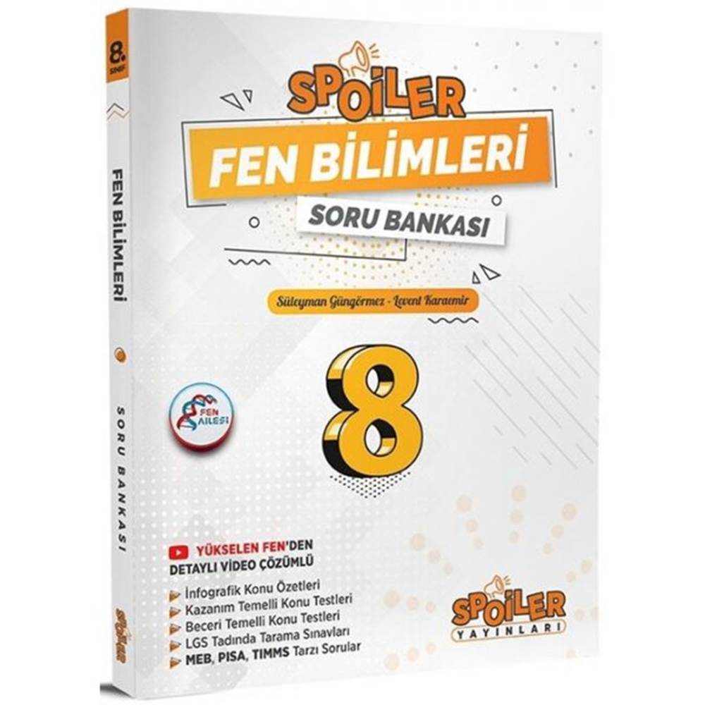 8. Sınıf Fen Bilimleri Spoiler Soru Bankası