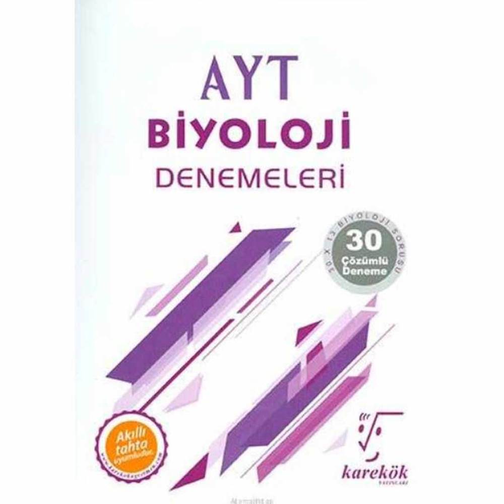 Karekök Yayıncılık AYT Biyoloji Denemeleri - 30 Çözümlü Deneme