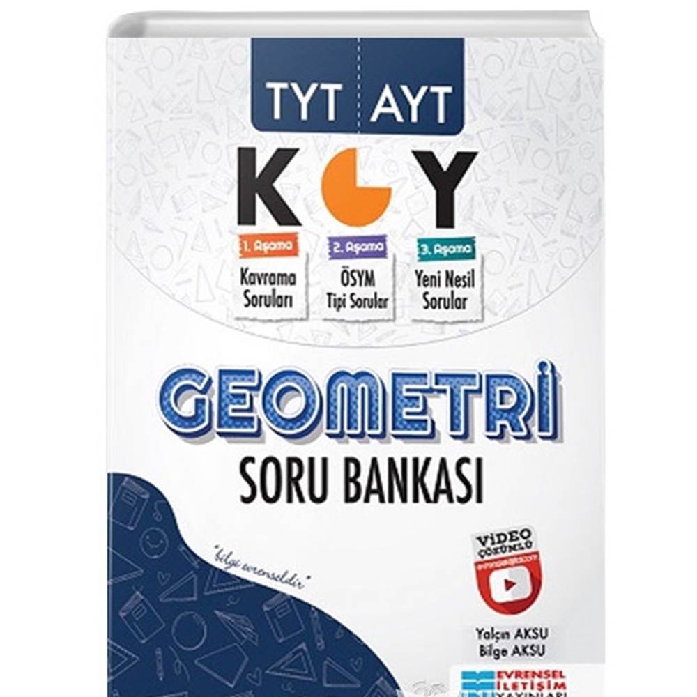 E.İLETİŞİM TYT AYT GEOMETRİ VİDEO ÇÖZÜMLÜ SORU BANKASI