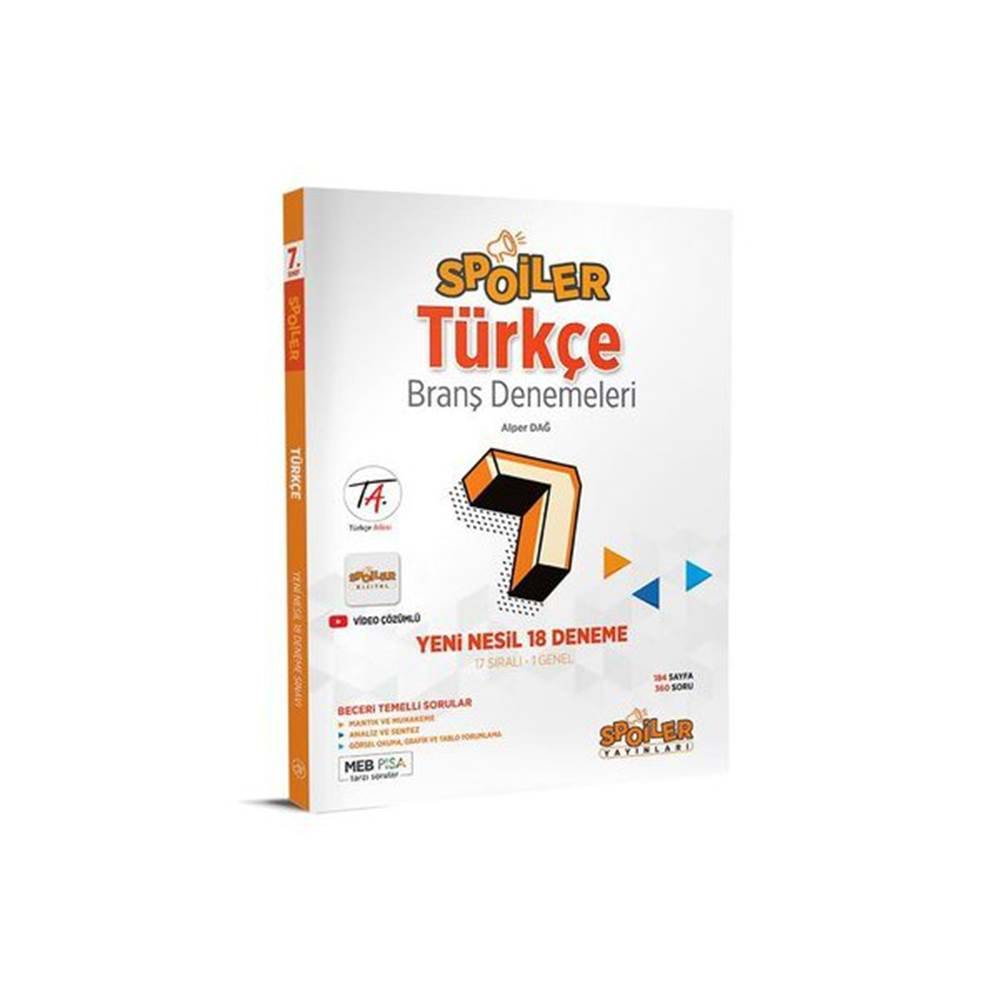 7.Sınıf Spoiler Türkçe Branş Denemeleri