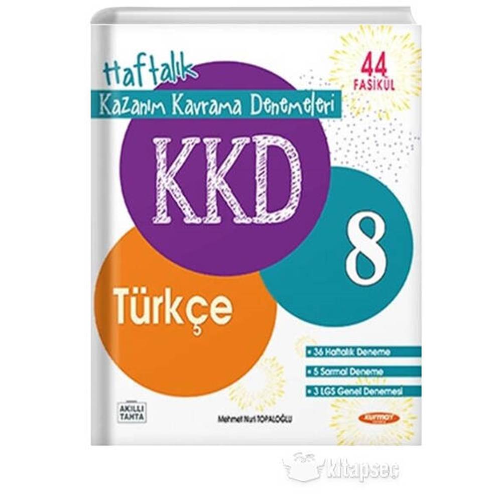 KURMAY 8 TÜRKÇE HAFTALIK KAZANIM KAVRAMA DENEMELERİ (44 FÖY)