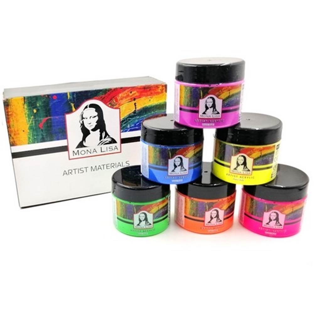 Monalisa Akrilik 6 Neon Renk x 125 ml