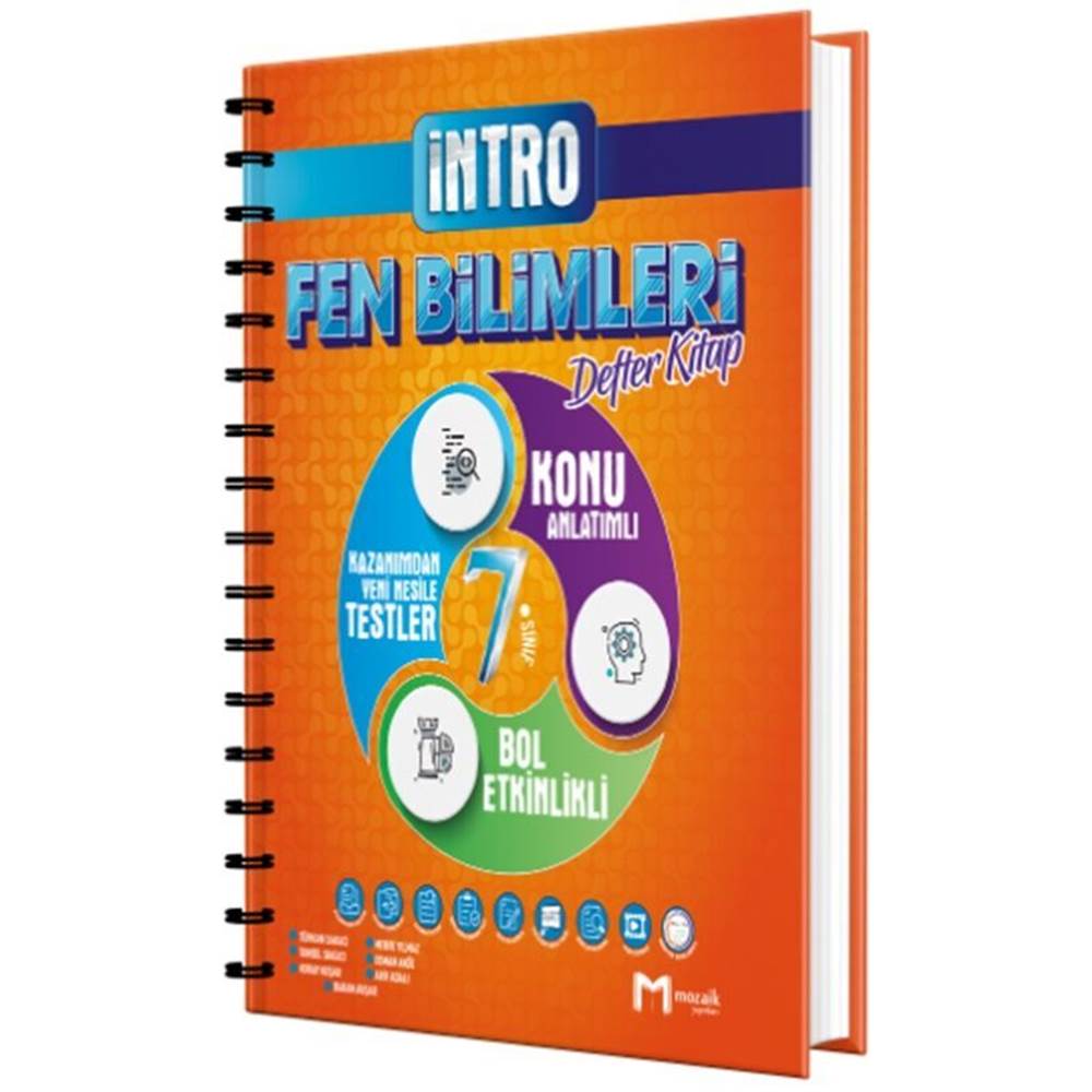 Mozaik Yayınları 7. Sınıf Fen Bilimleri İntro Defter Kitap