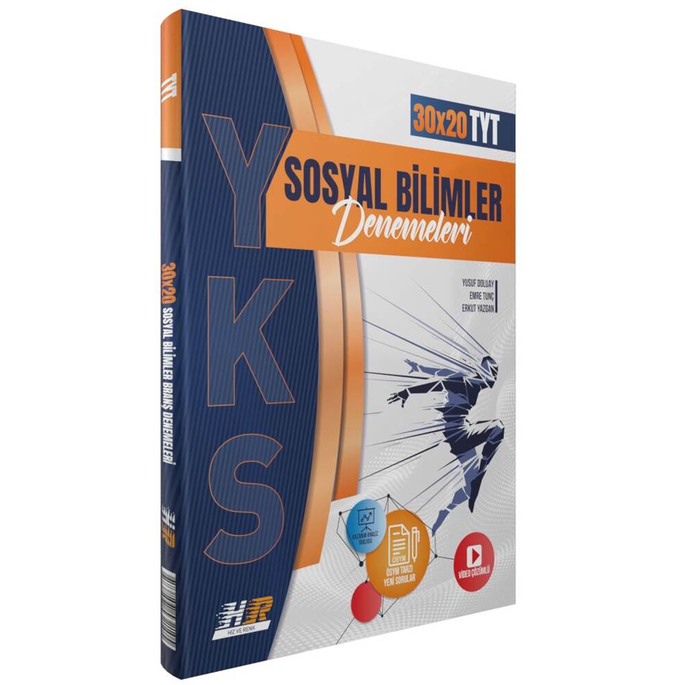 Hız ve Renk Yayınları TYT Sosyal Bilimler 30 x 20 Denemeleri