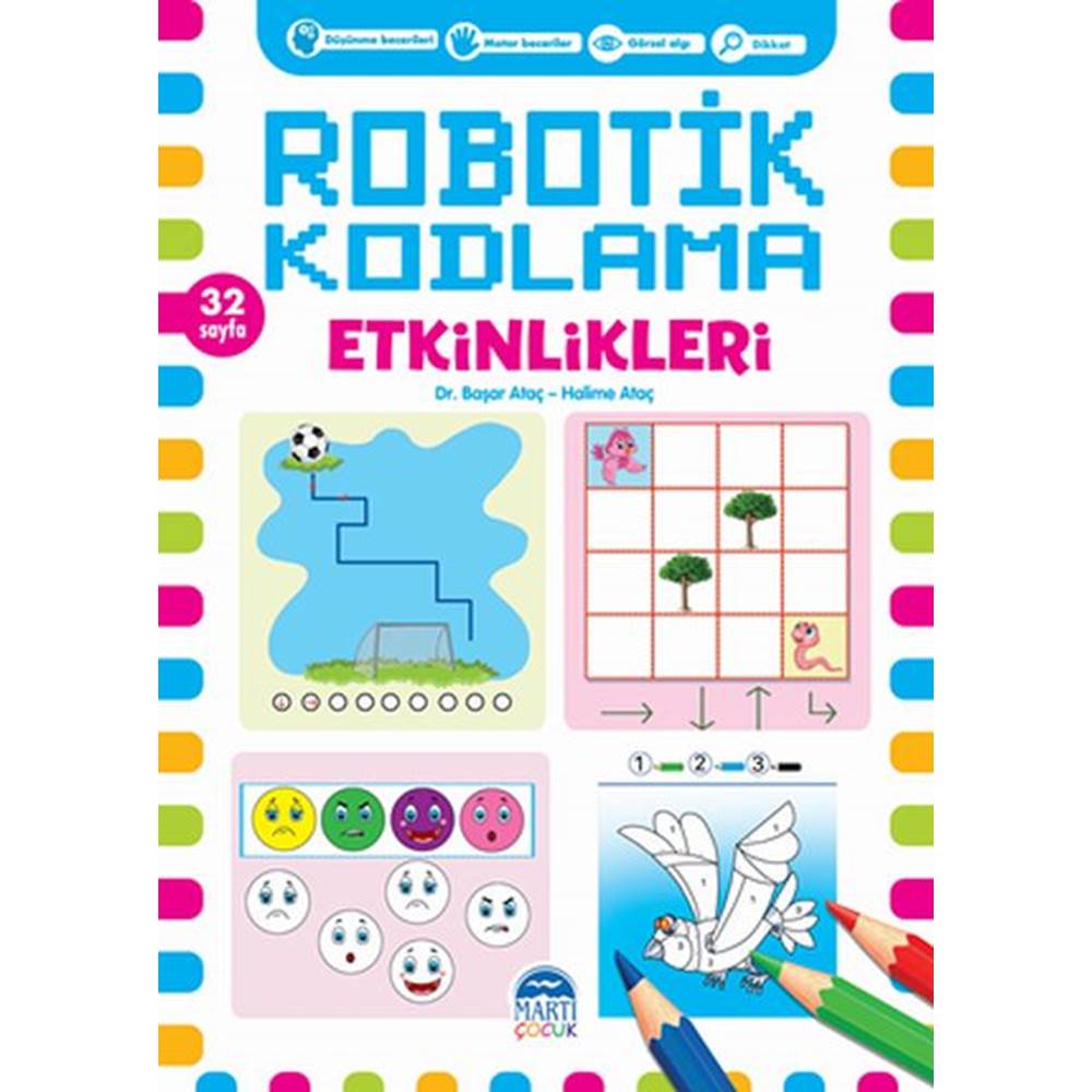 Robotik Kodlama Etkinlikleri - 32 Sayfa - Pembe