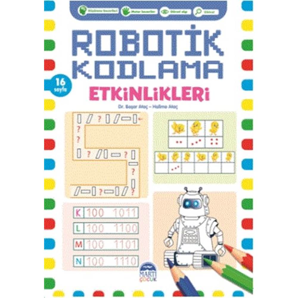 Robotik Kodlama Etkinlikleri - 16 Sayfa - Pembe