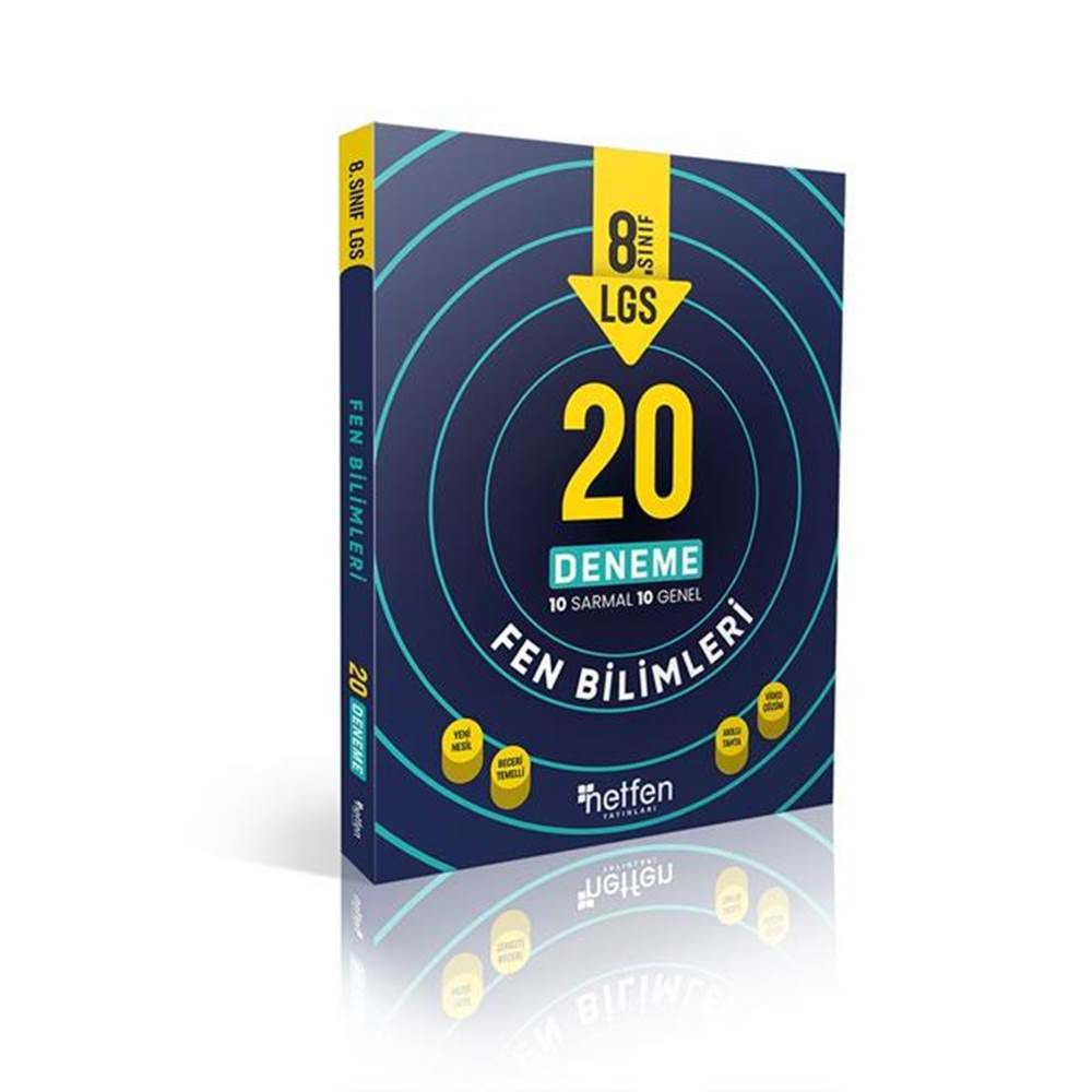NETFEN 8. SINIF FEN BİLİMLERİ 20 DENEME (10 SARMAL+10 GENEL)