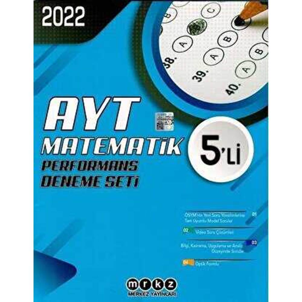 Merkez Yayınları AYT Matematik Performans 5`li Deneme Seti