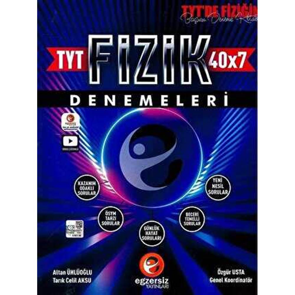 Egzersiz Yayıncılık TYT Fizik 40X7 Denemeleri