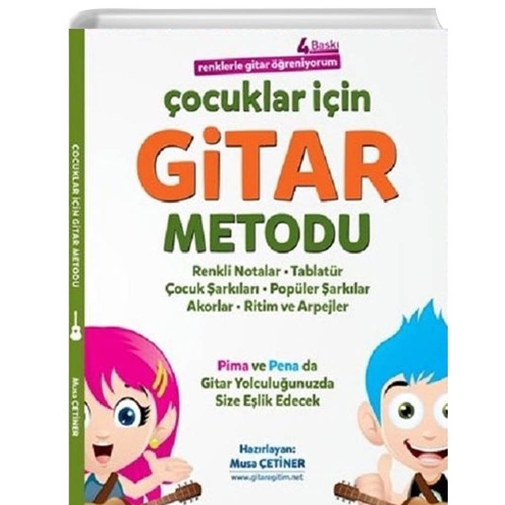 Çocuklar İçin Gitar Metodu - Renklerle Gitar Öğreniyorum