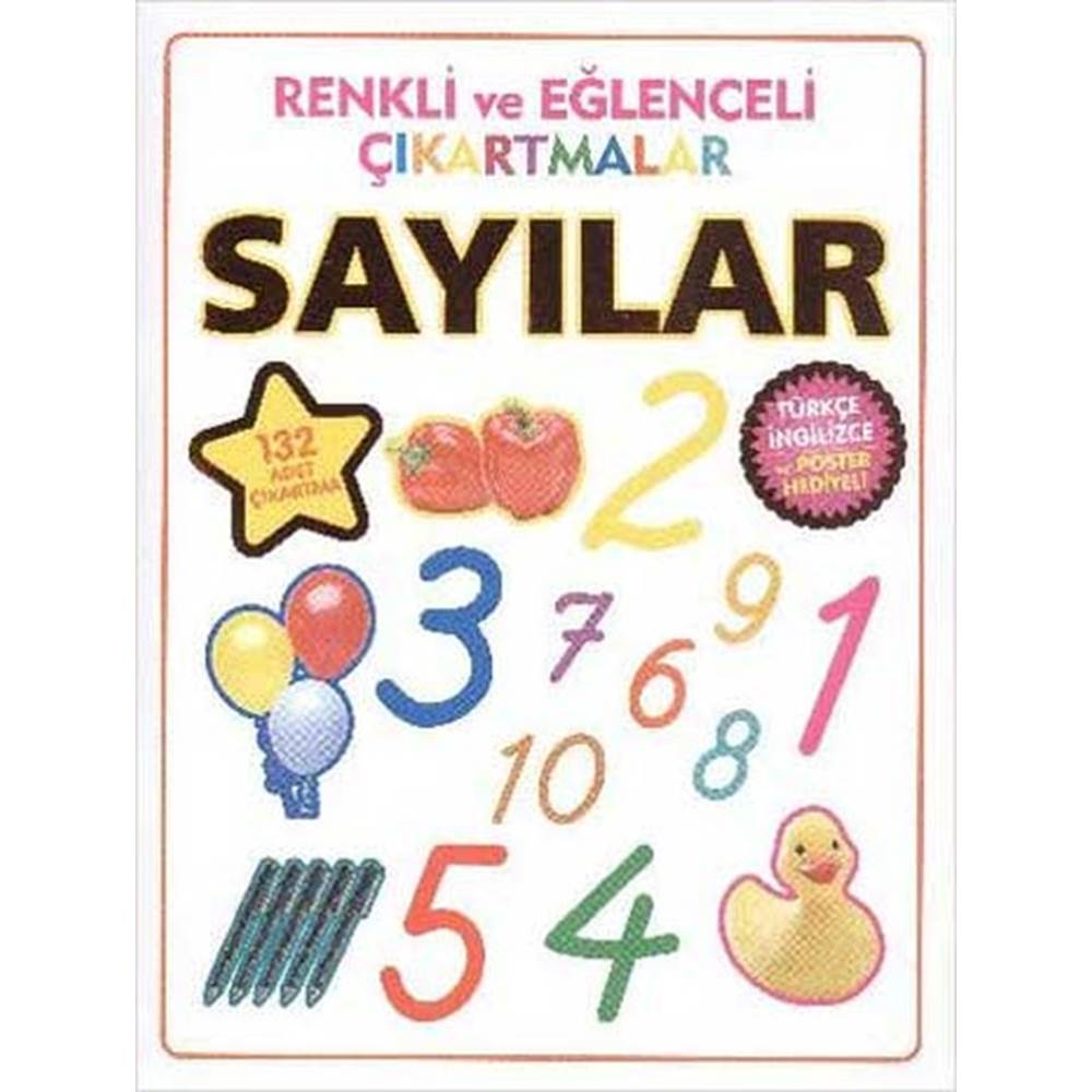 Renkli ve Eğlenceli Çıkartmalar - Sayılar