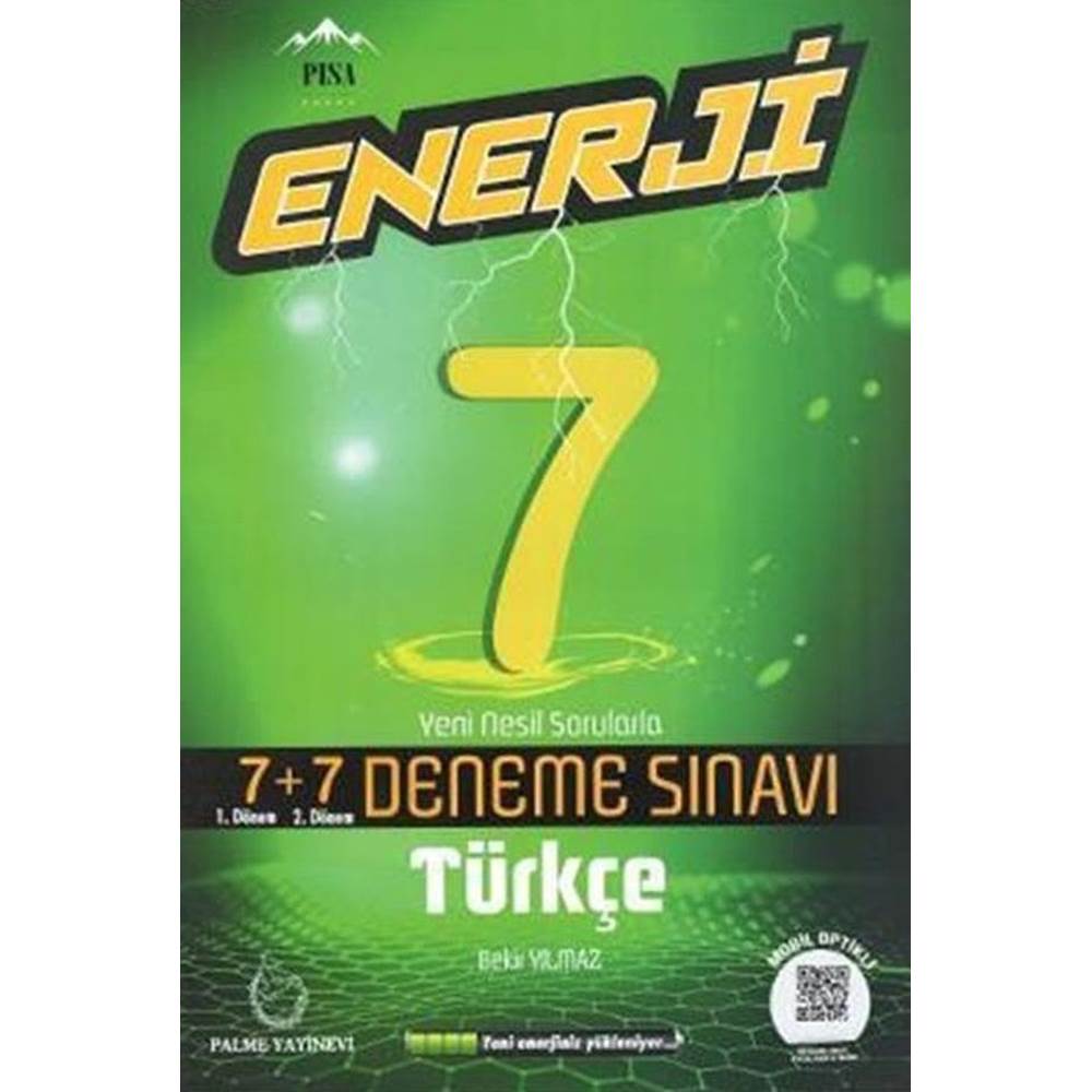 Palme 7.Sınıf Enerji Türkçe 7+7 Deneme