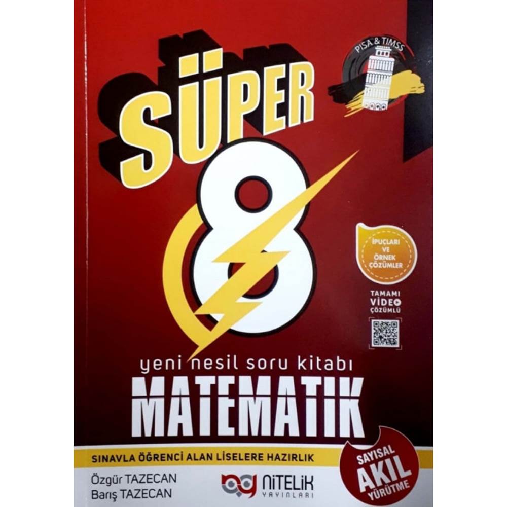 Nitelik 8.Sınıf Matematik (B) Süper Soru Yeni Nesil