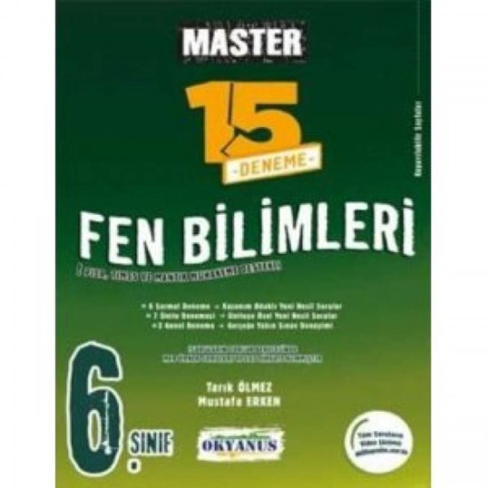 Okyanus 6. Sınıf Master 15 Fen Bilimleri Denemesi