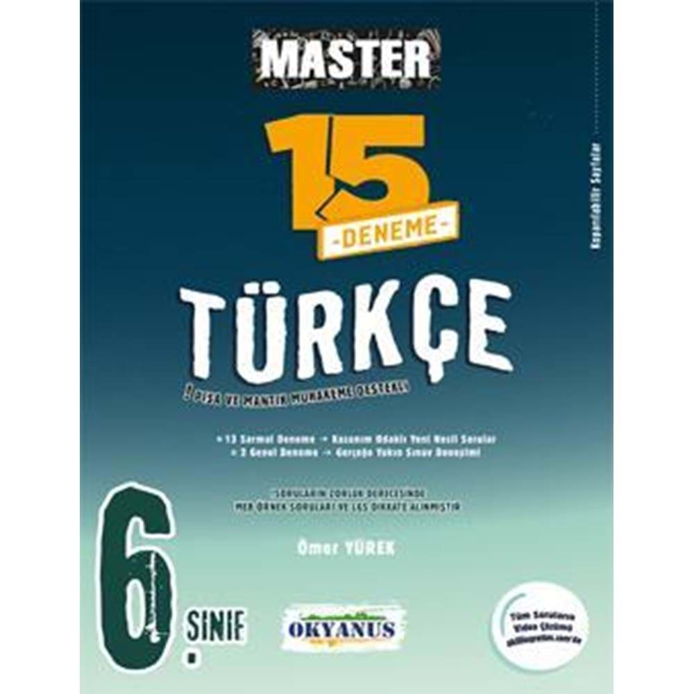 Okyanus 6. Sınıf Master 15 Türkçe Denemesi