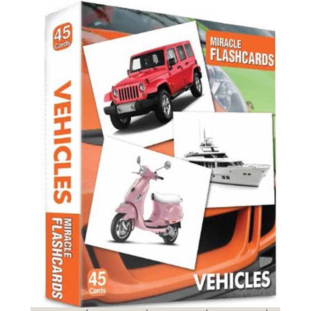 Vehicles Miracle Flashcards (45 Cards)