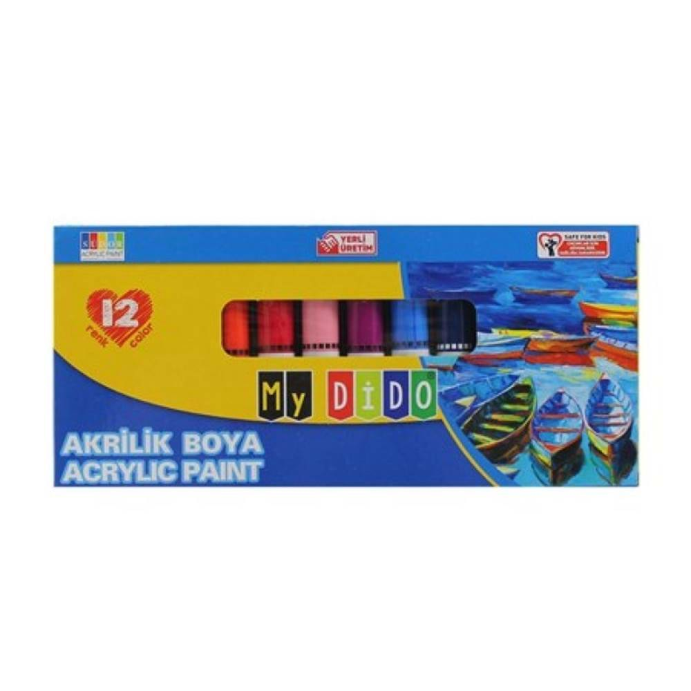 SÜDOR MYDİDO AKRİLİK BOYA 9ML TÜP 12Lİ