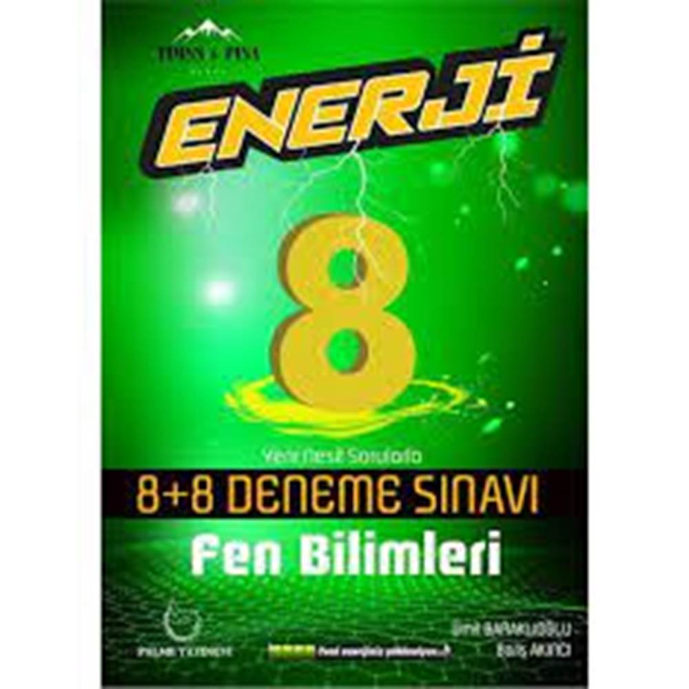 Palme 8.Sınıf Enerji Fen Bilimleri 8+8 Deneme Sınavı