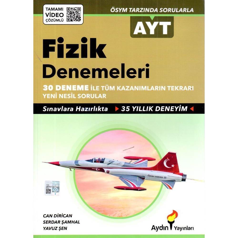 Aydın Yayınları AYT Fizik 30 lu Deneme