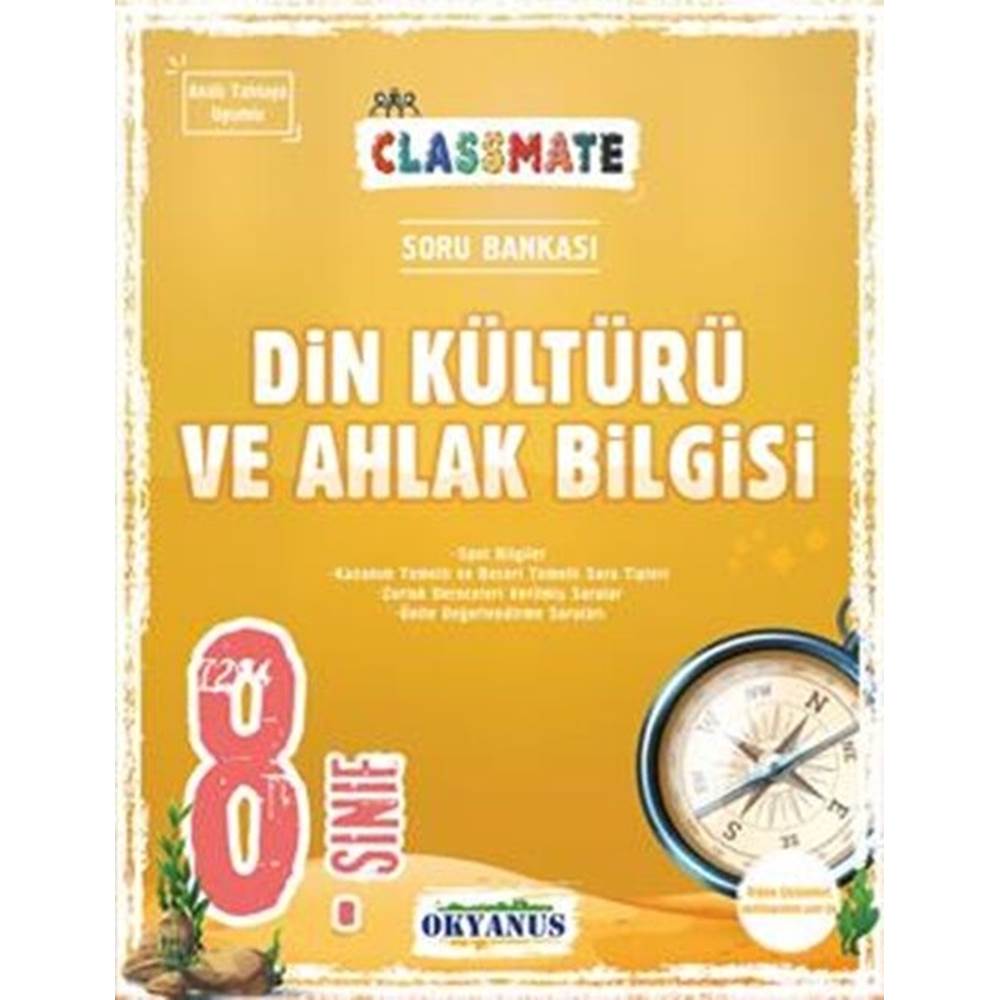 8. Sınıf Classmate Din Kültürü Ve Ahlak Bilgisi Soru Bankası