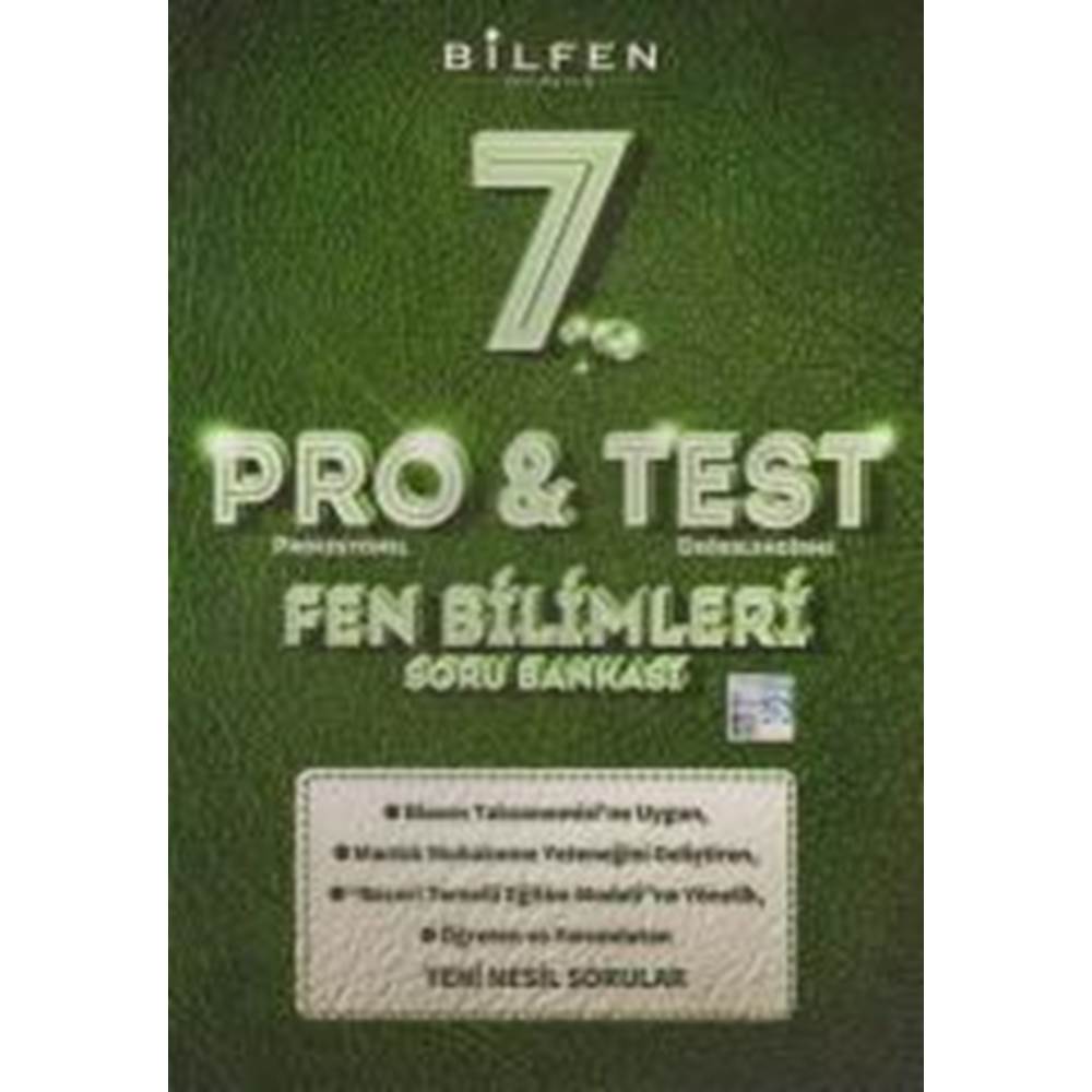 BİLFEN 7. SINIF PRO&TEST FEN BİLİMLERİ SORU BANKASI