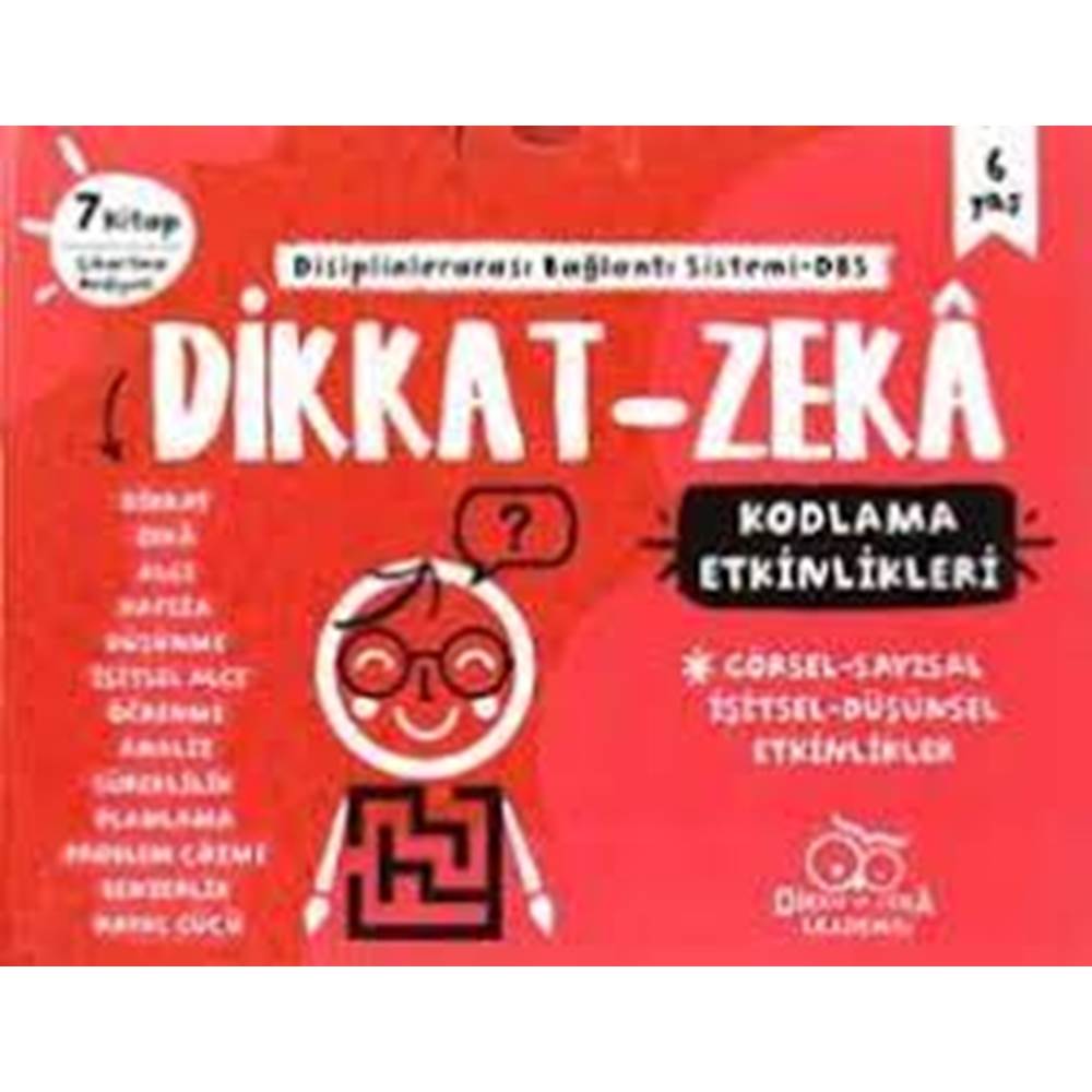 Dikkat - Zeka Ana Sınıfı Seti - 6 Yaş (7 Kitap)