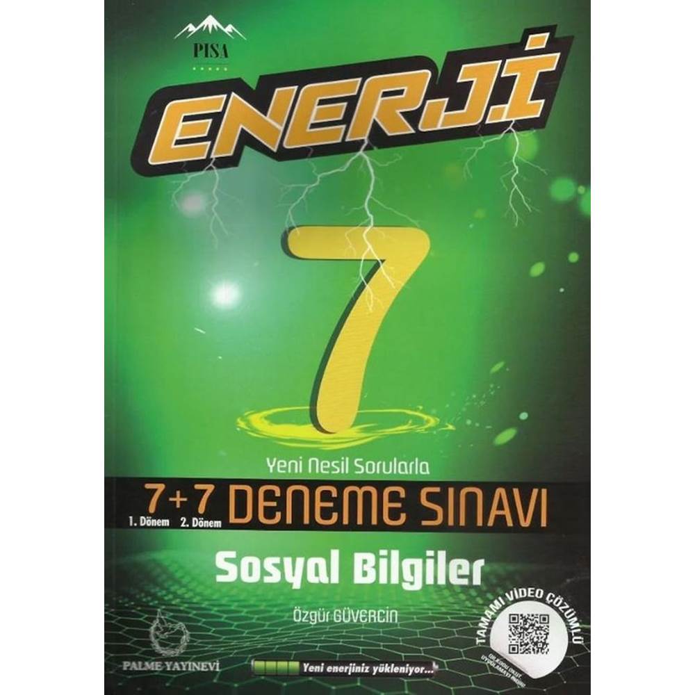 Palme 7.Sınıf Enerji Sosyal Bilgiler 7+7 Deneme