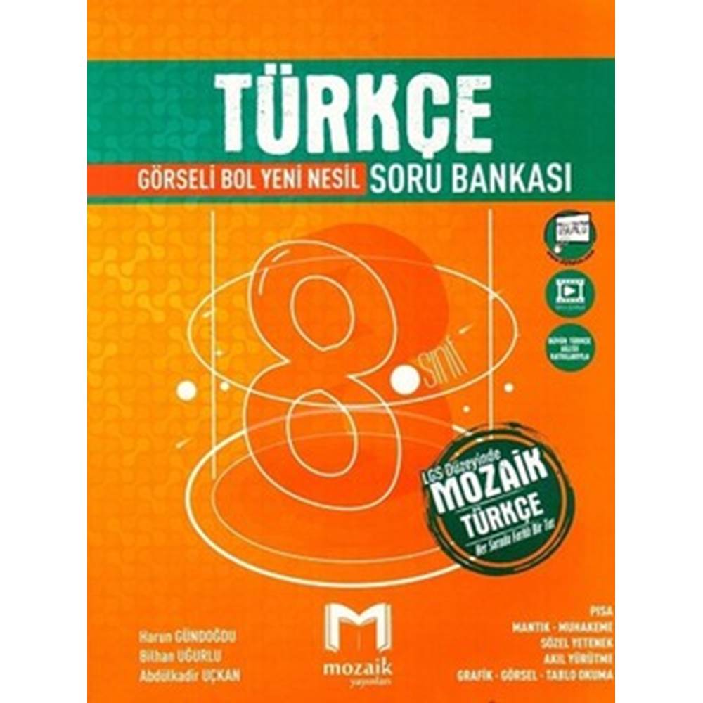 Mozaik Yayınları Mozaik 8. Sınıf Türkçe Soru Bankası