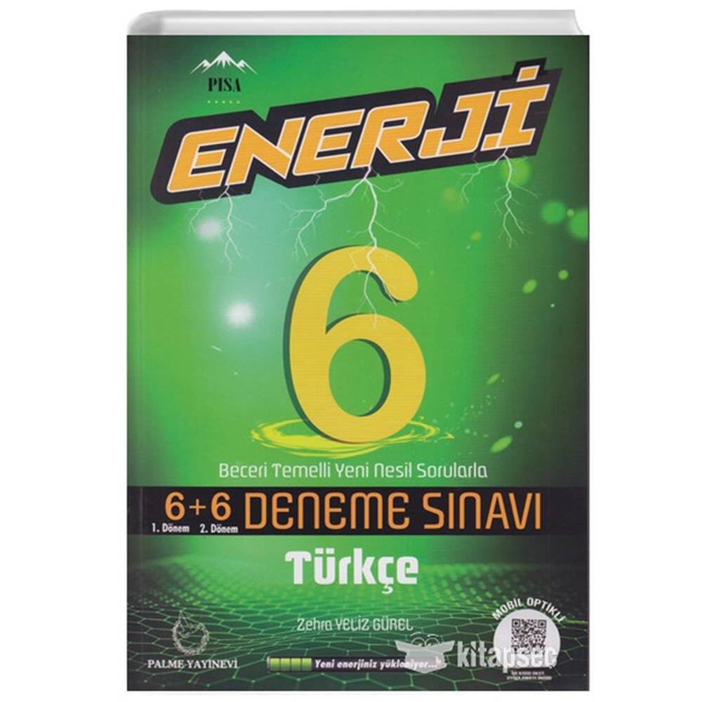 Palme 6.Sınıf Enerji Türkçe 6+6 Deneme Sınavı