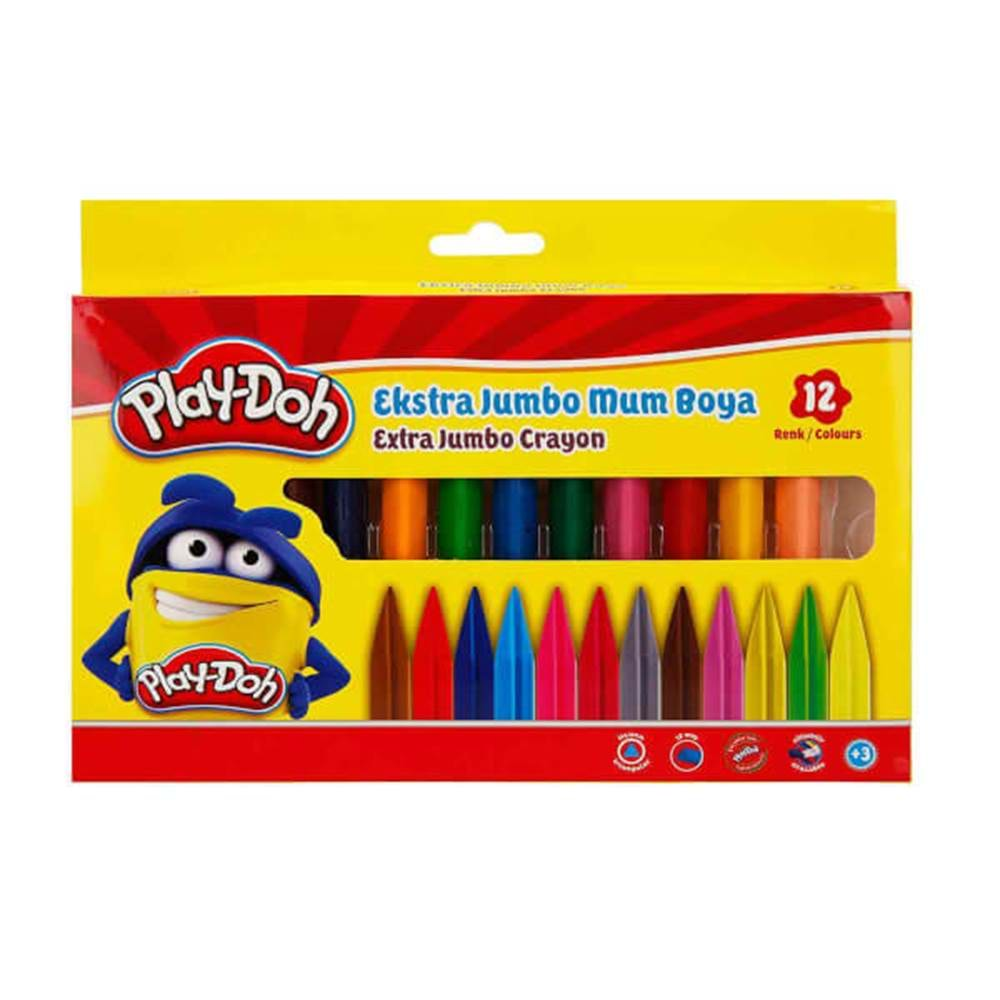 PLAY-DOH CRAYON EXTRA JUMBO 12 RENK