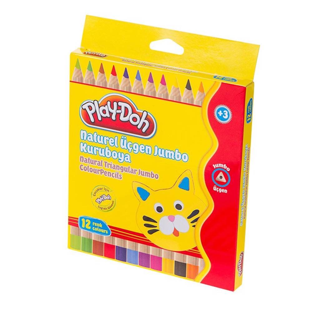 PLAY-DOH KURUBOYA NATUREL JUMBO 12 RENK