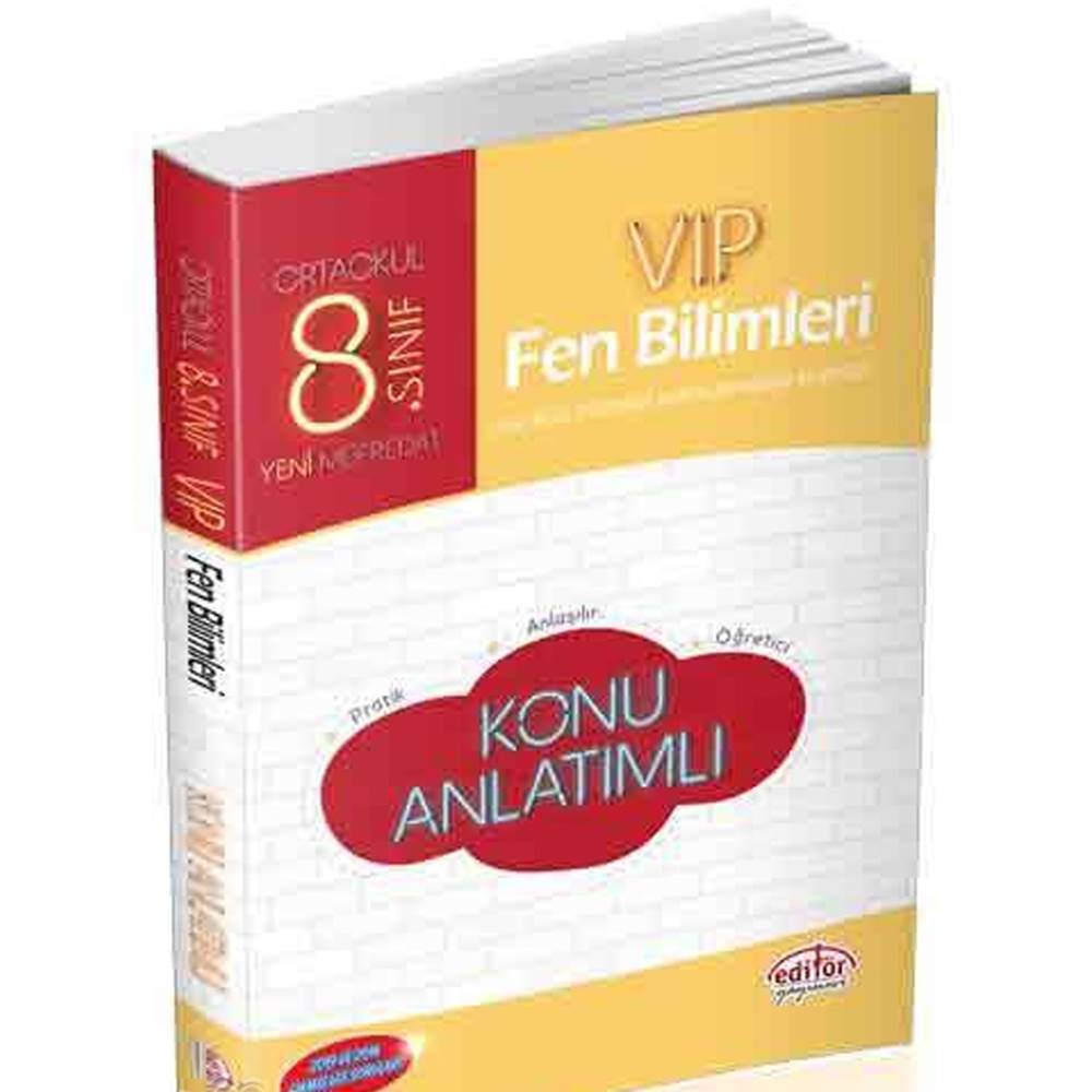 Editör 8.Sınıf VIP Fen Bilimleri Konu Bankası Yeni