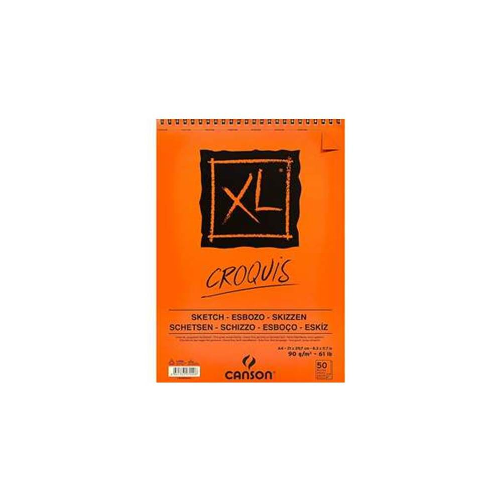 CANSON CROQUIS XL ALBÜM 90GR ÜSTEN SPİRALLİ A4 50YP