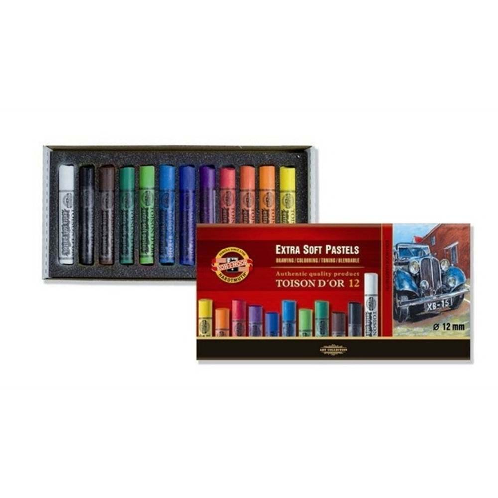 Kohinoor set extra soft dry chalks 8552 12