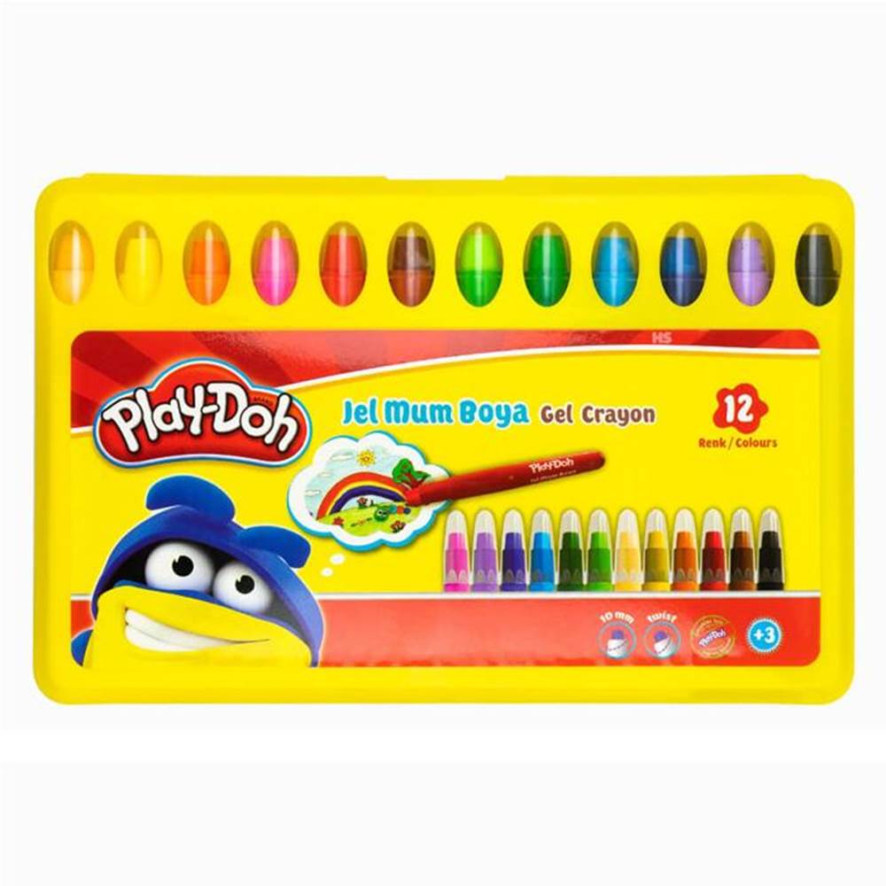 PLAY-DOH JEL CRAYON 12 RENK PP BOX