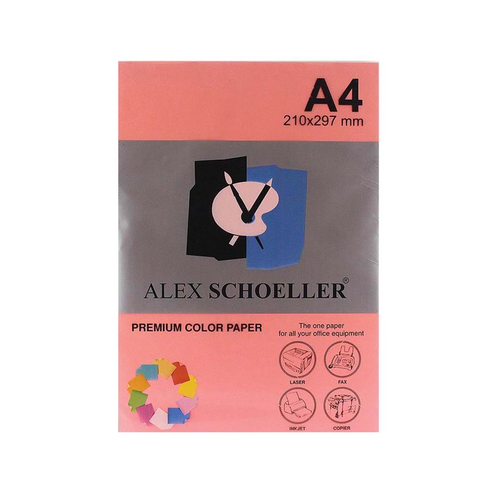 Alex Schoeller A4 Fosforlu Pembe Fotokopi Kağıdı 500 Lü