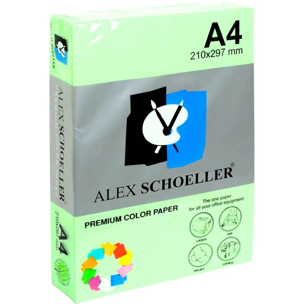 Alex Schoeller Yeşil Renkli Fotokopi Kağıdı 500'lü