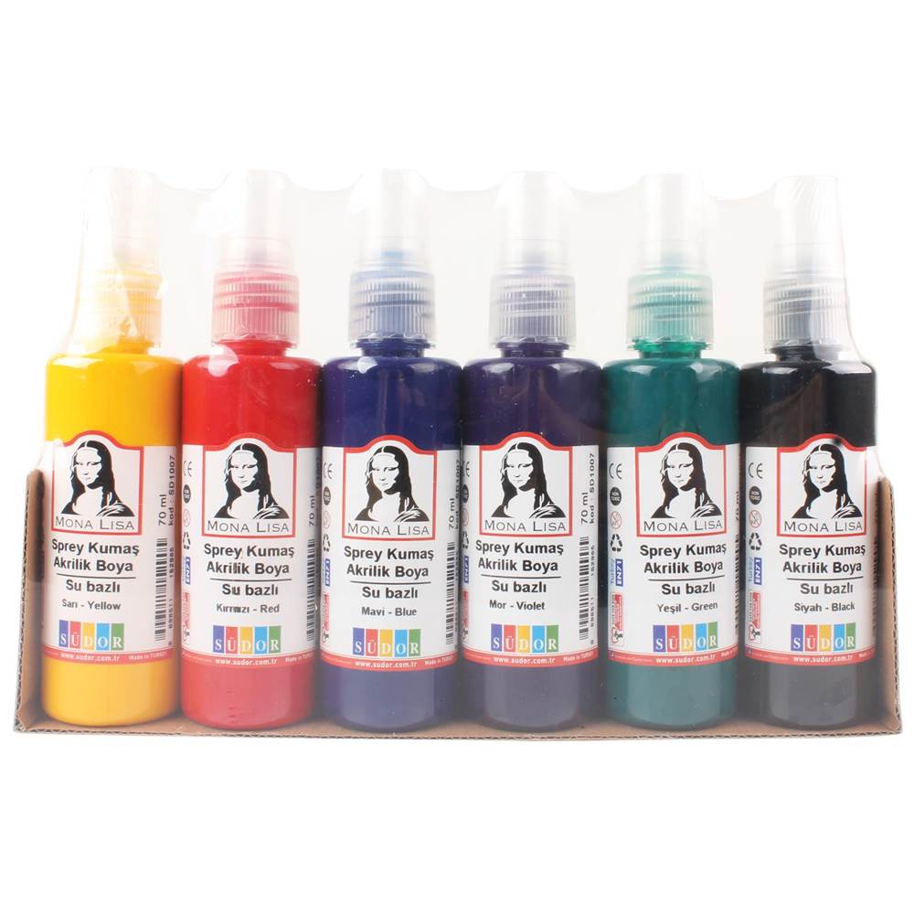 Monalisa Sprey Kumaş Akrilik Boya 6x70 ml