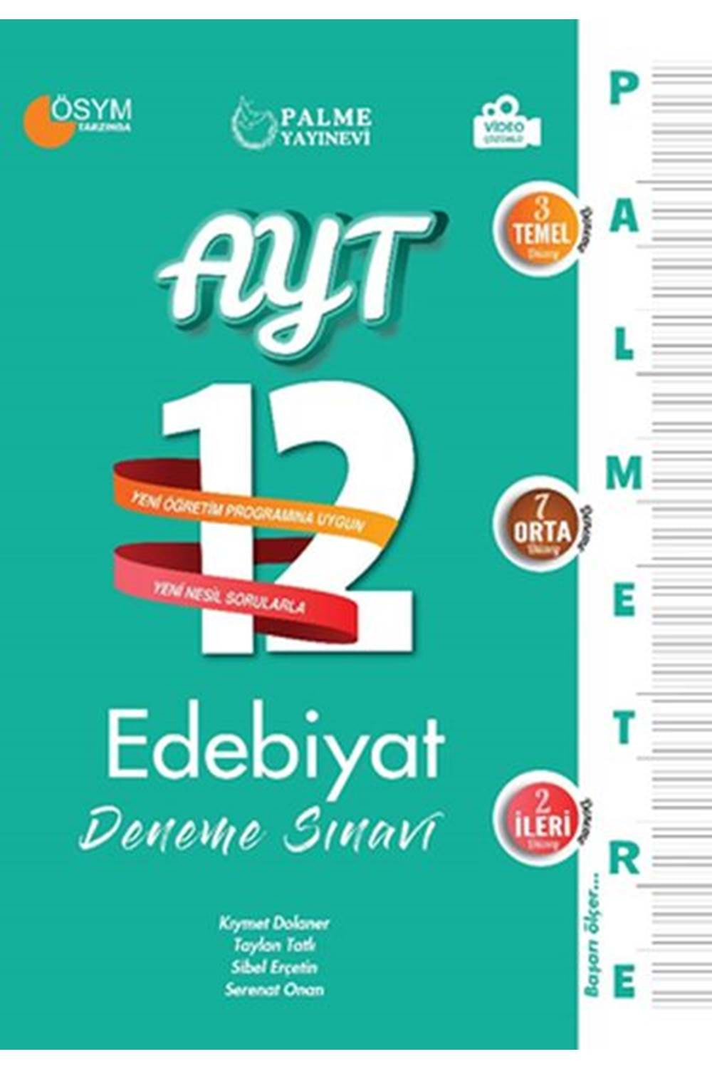 PALME YKS AYT EDEBİYAT 12 DENEME PALMETRE VİDEO ÇÖZÜMLÜ *YENİ*