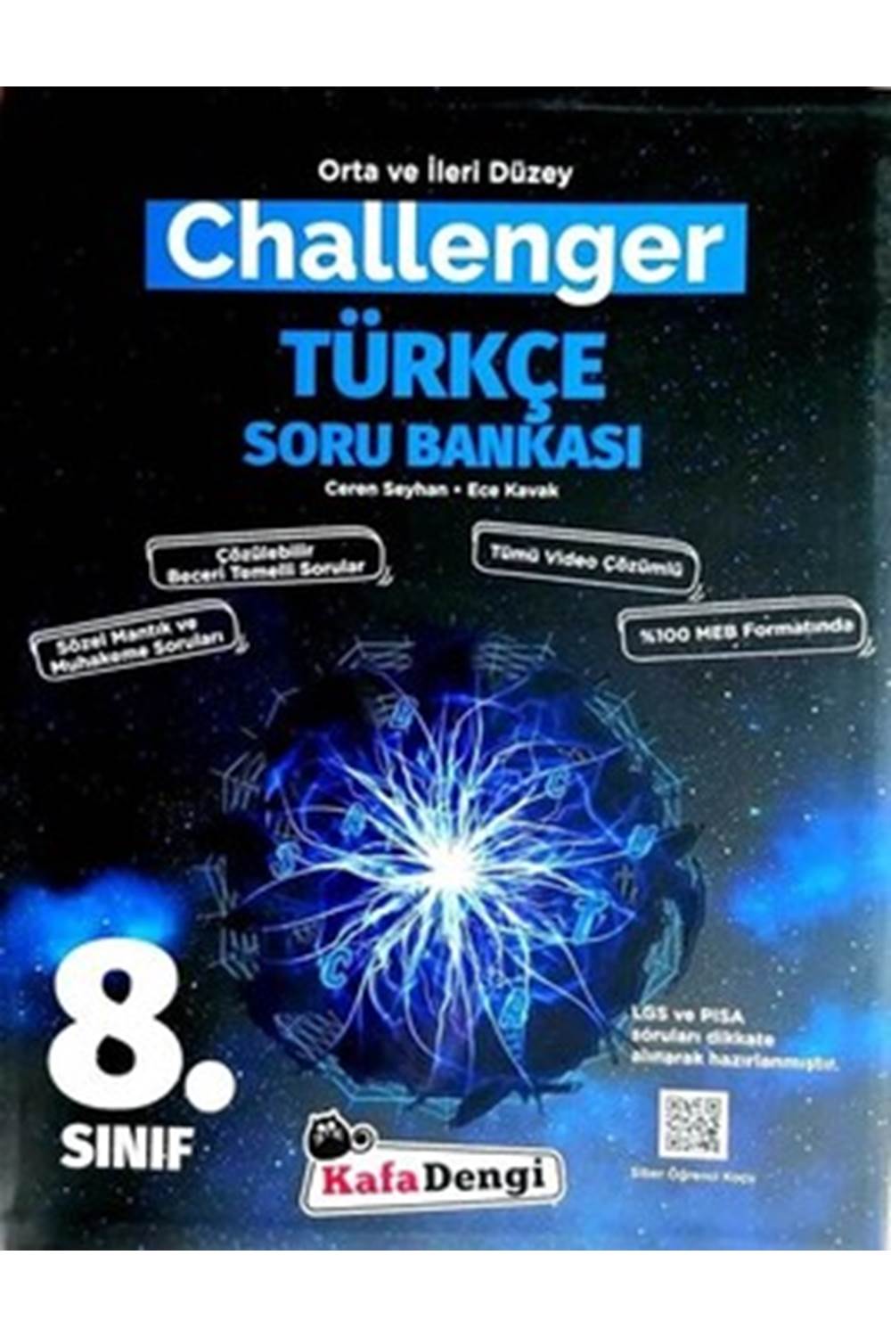 Kafadengi 8.Sınıf Challenger Türkçe Soru Bankası (Tümü Video Çözümlü)