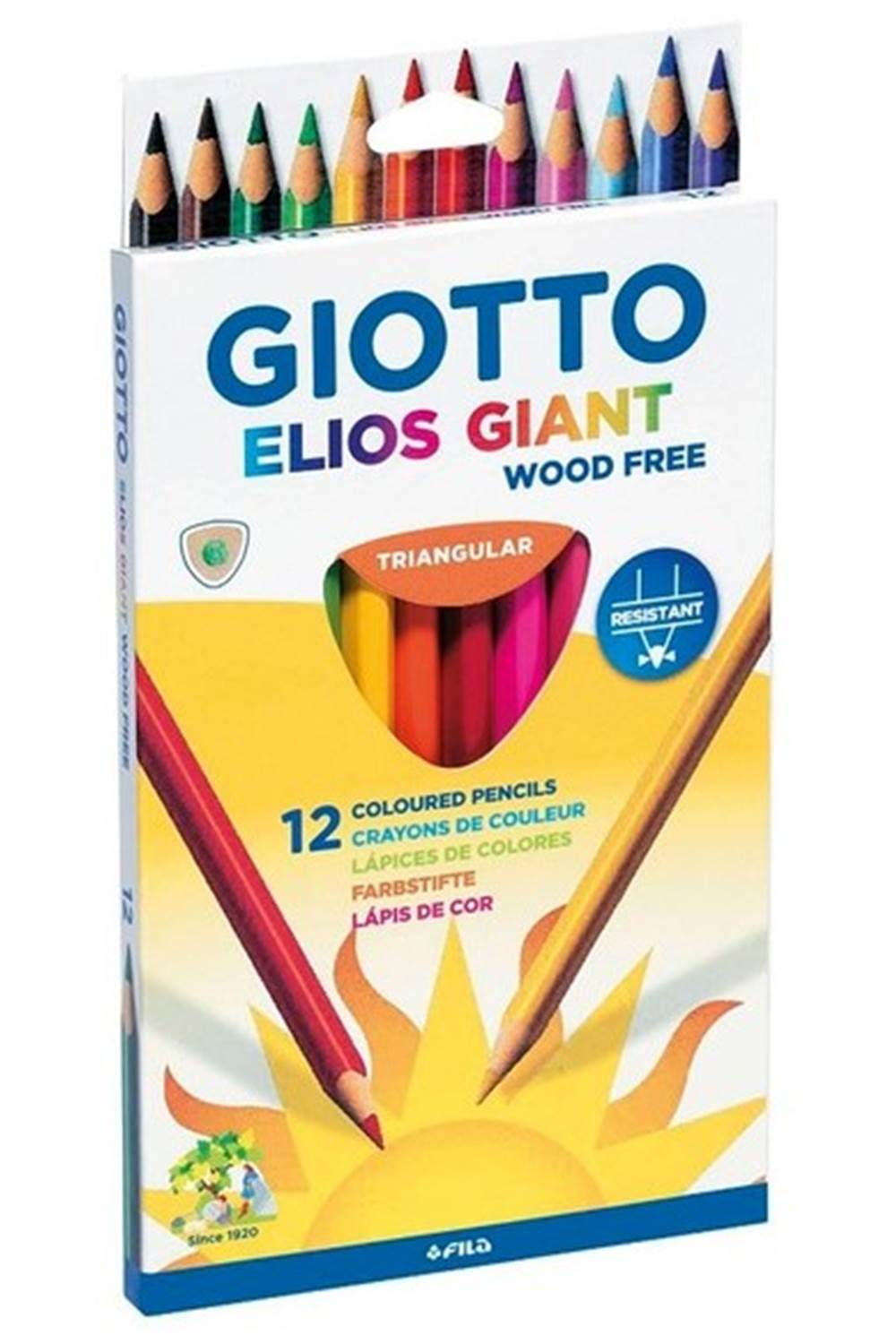 GIOTTO KURU BOYA ELIOS GIANT ASKILI 12Lİ