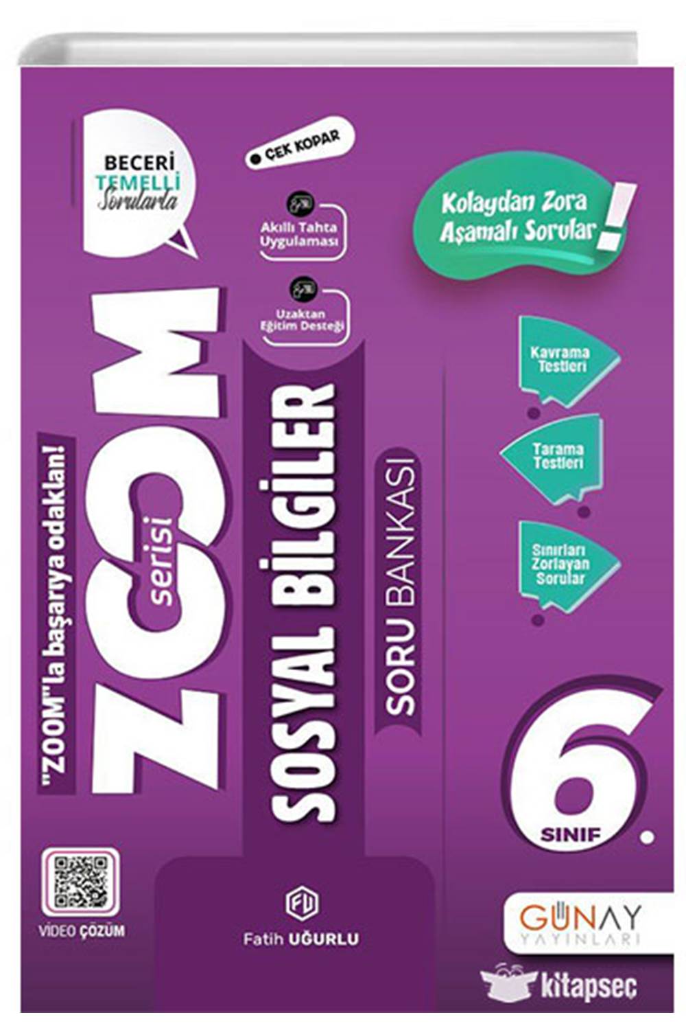 Günay Yayınları 6. Sınıf Zoom Serisi Sosyal Bilgiler Soru Bankası