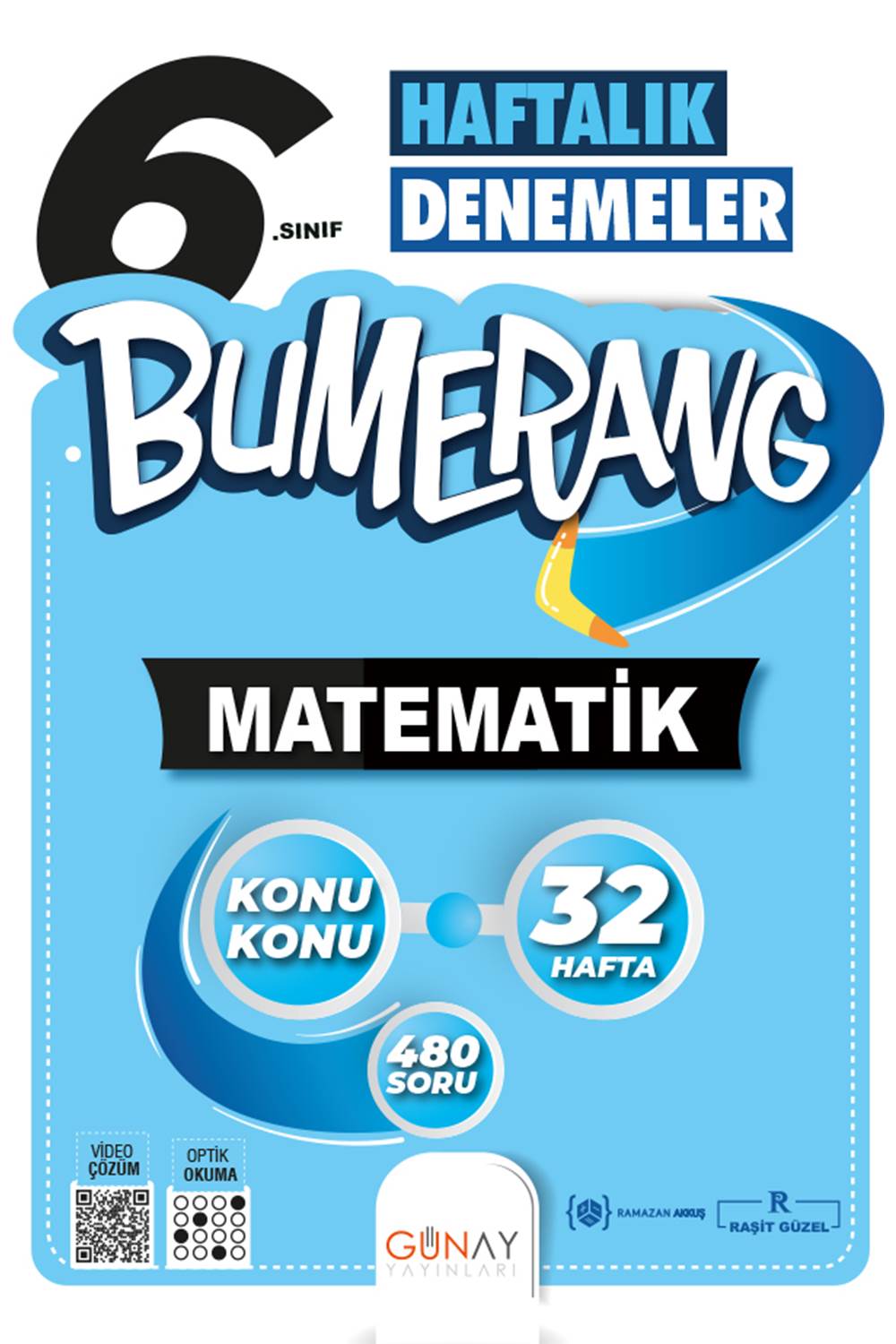 Günay Yayınları 6. Sınıf Bumerang 32 Haftalık Matematik Denemeleri