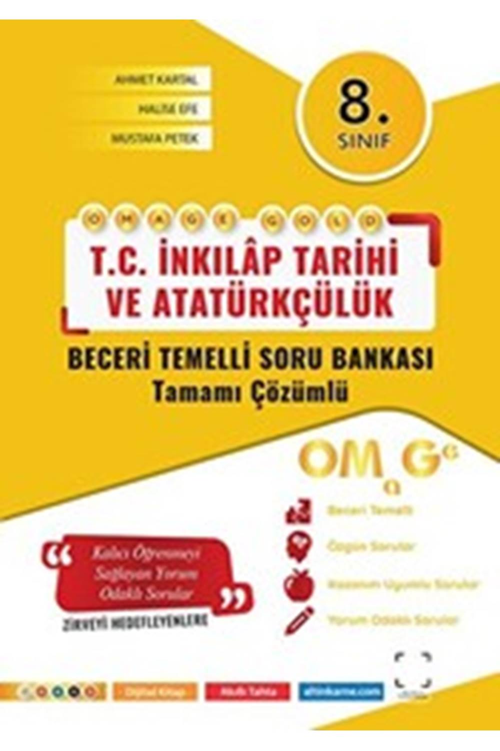 NARTEST 8. SINIF OMAGE GOLD İNKILAP TARİHİ SORU BANKASI (NARTEST MAVİ İLE AYNI KİTAP)