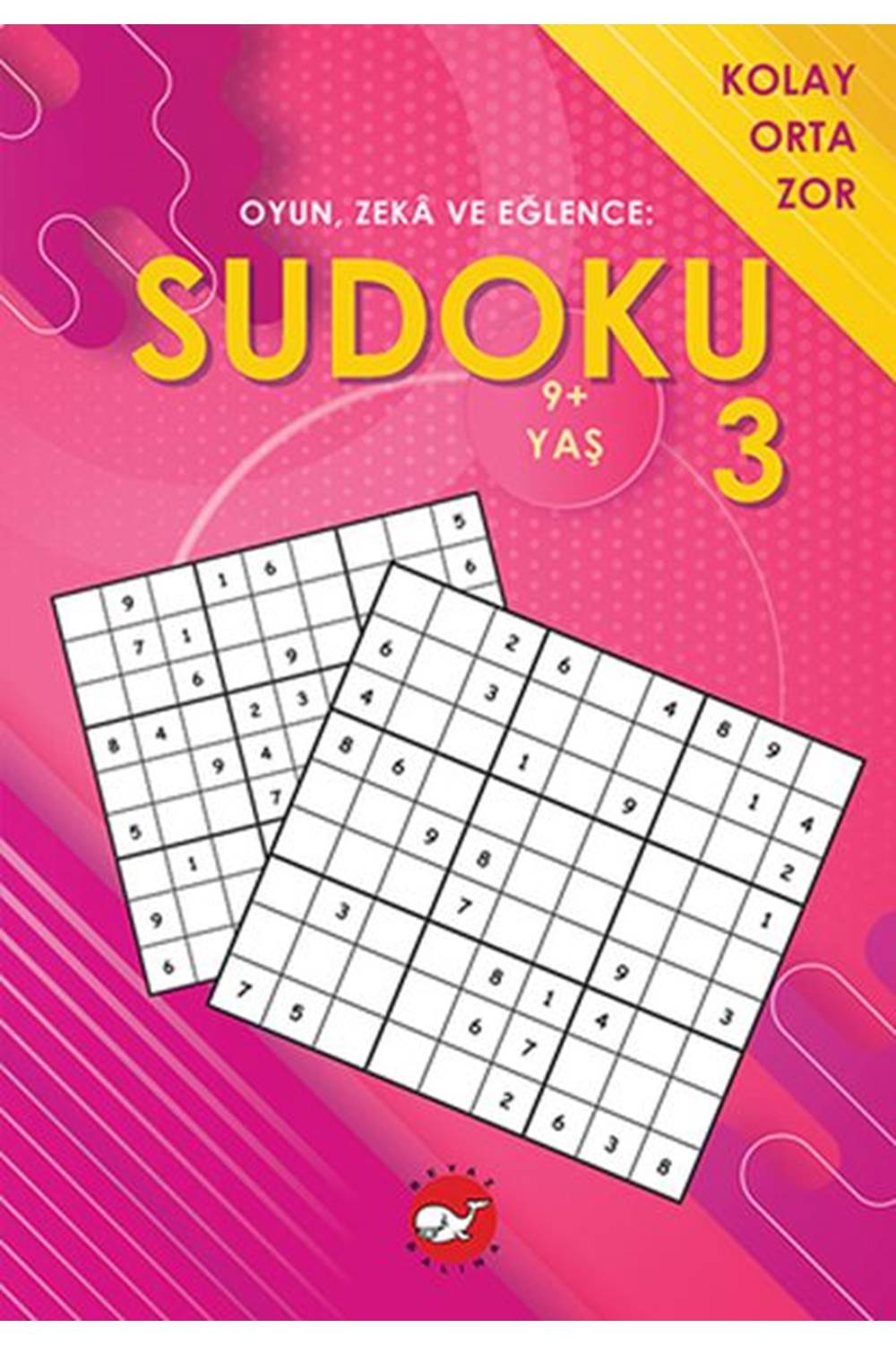 Oyun, Zeka ve Eğlence Sudoku 3 Kolay, Orta, Zor 9 Yaş