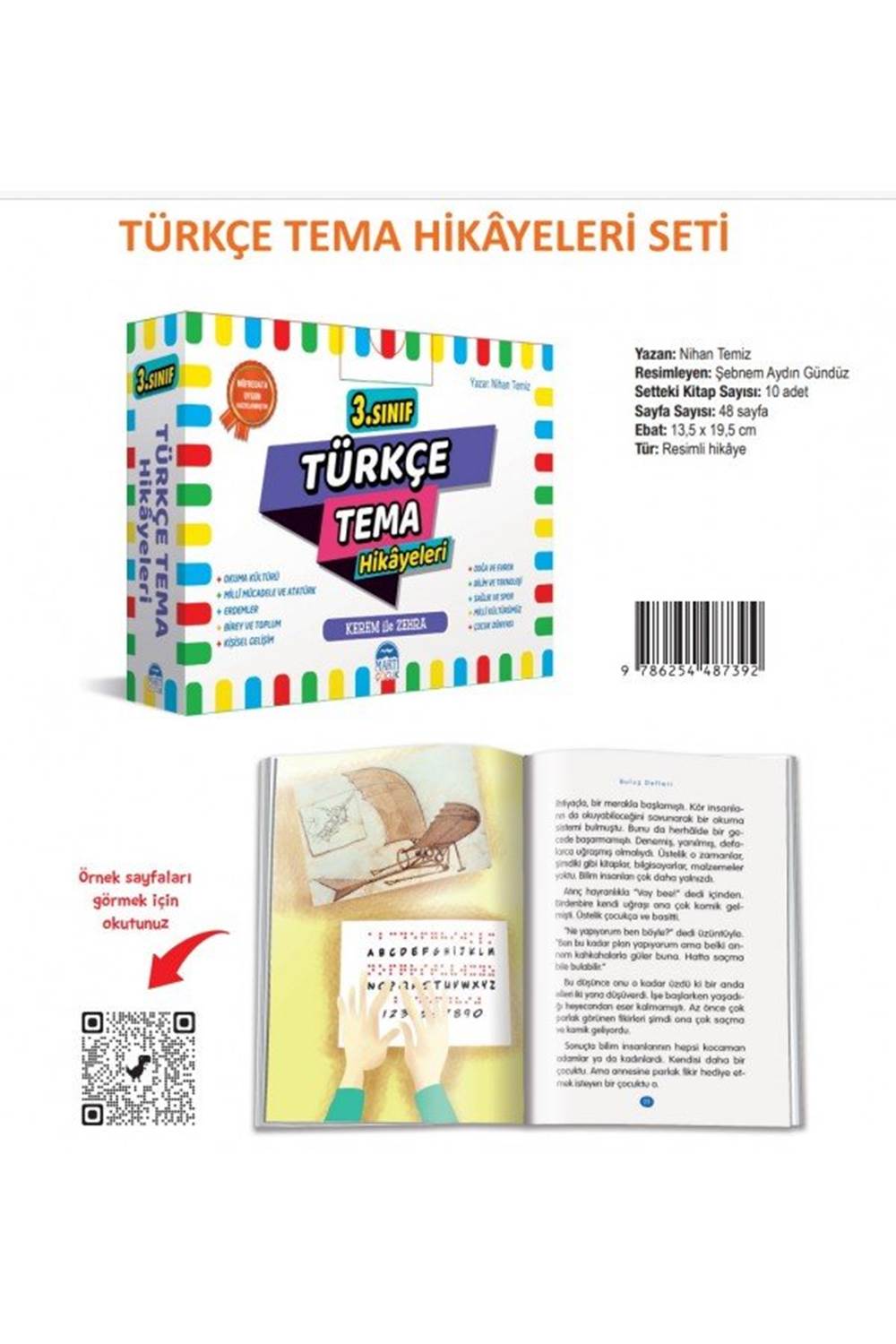 Martı Çocuk Yayınları 3 . Sınıf Türkçe Tema Hikayeleri