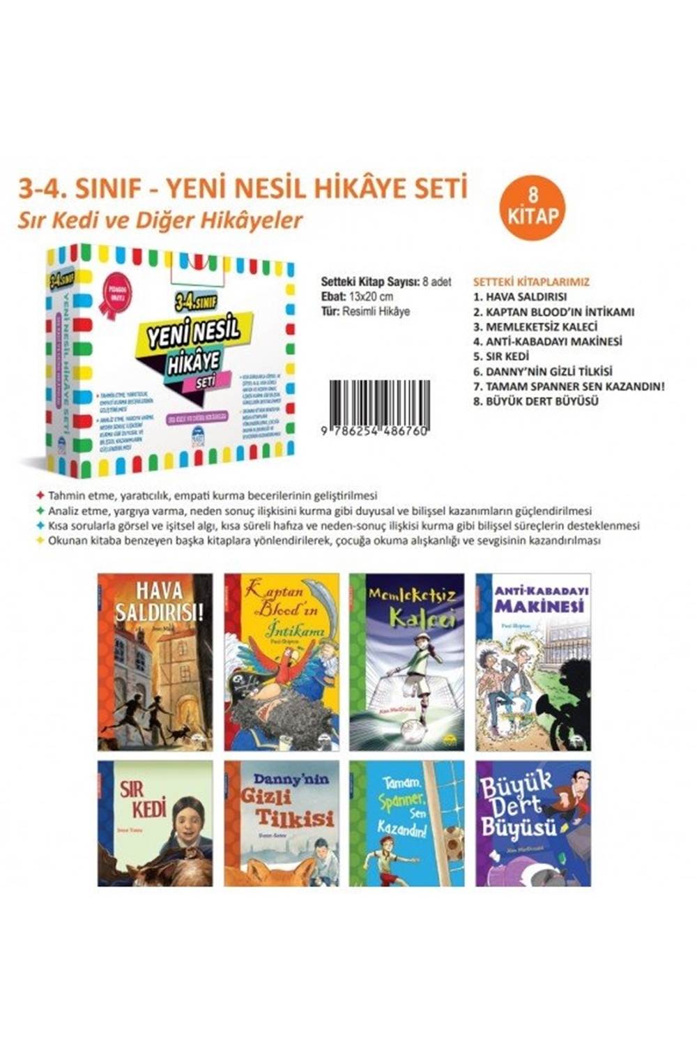 3.ve 4. Sınıf Yeni Nesil Hikaye Seti - Pembe