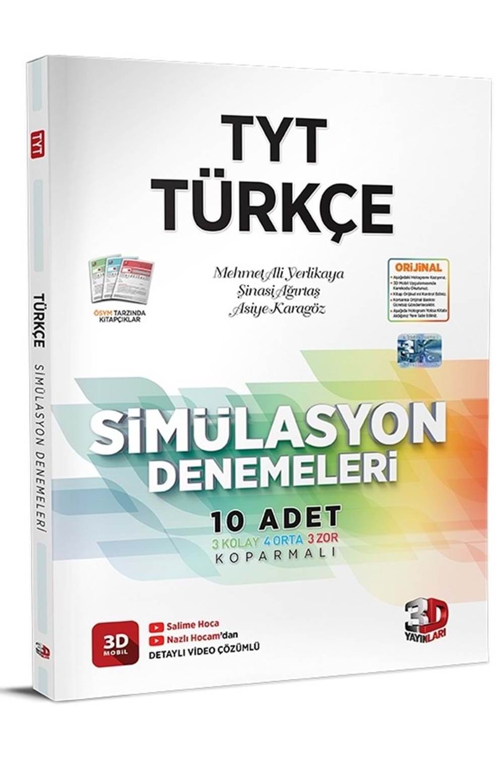 3D Yayınları TYT Türkçe Simülasyon 10 Deneme